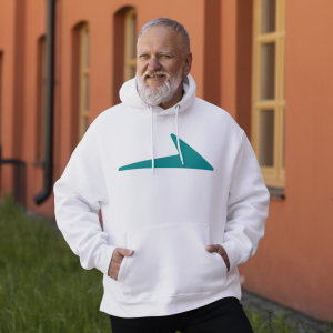 Clickforge White Hoodie with Subtle Logo